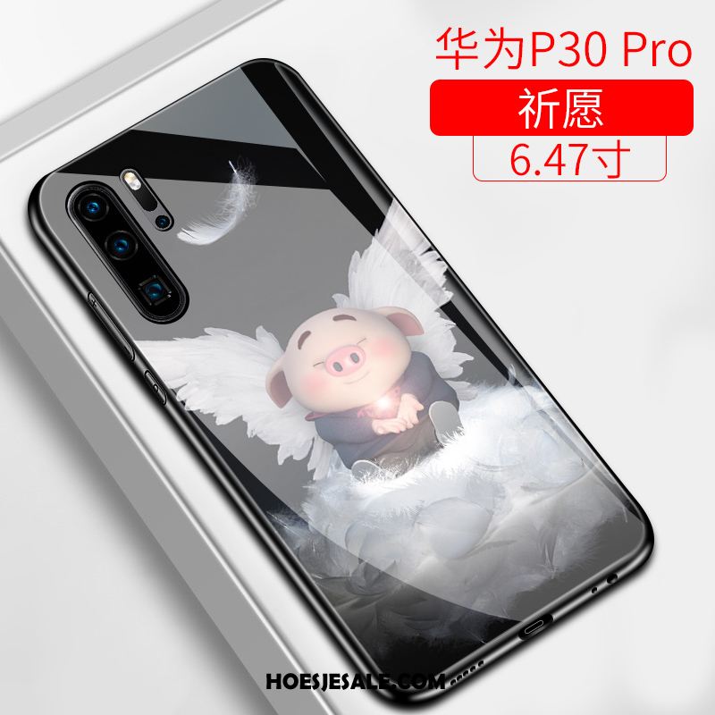 Huawei P30 Pro Hoesje Mooie Schrobben Net Red Hard Bescherming