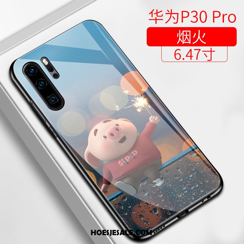 Huawei P30 Pro Hoesje Mooie Schrobben Net Red Hard Bescherming