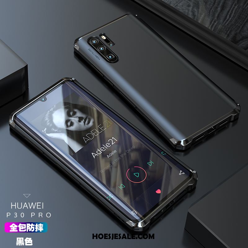 Huawei P30 Pro Hoesje Nieuw Scheppend High End Metaal Trendy Merk