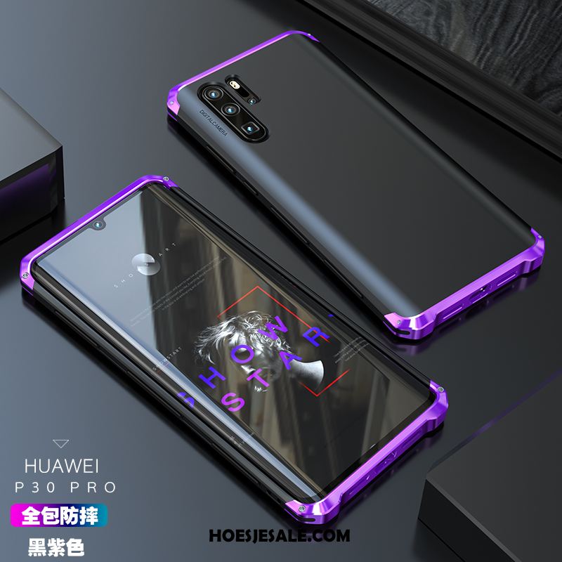 Huawei P30 Pro Hoesje Nieuw Scheppend High End Metaal Trendy Merk