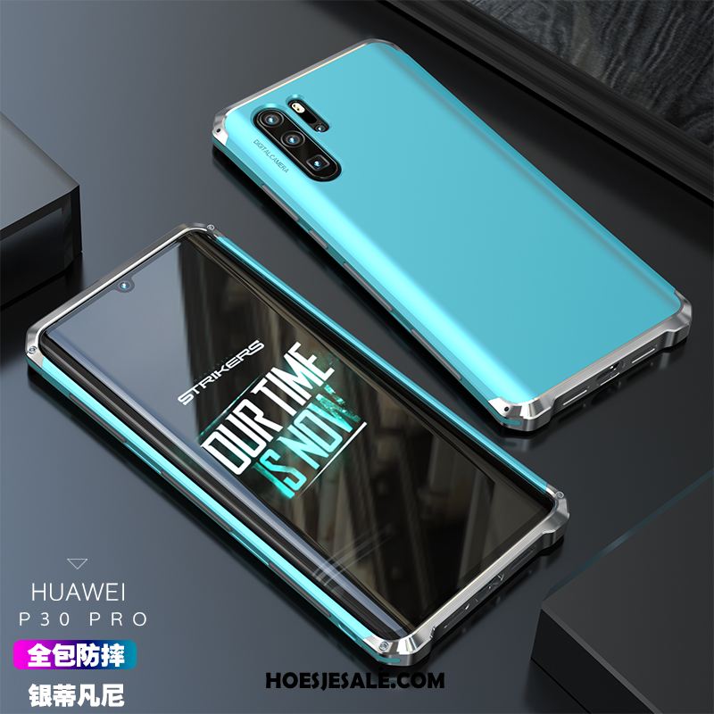 Huawei P30 Pro Hoesje Nieuw Scheppend High End Metaal Trendy Merk