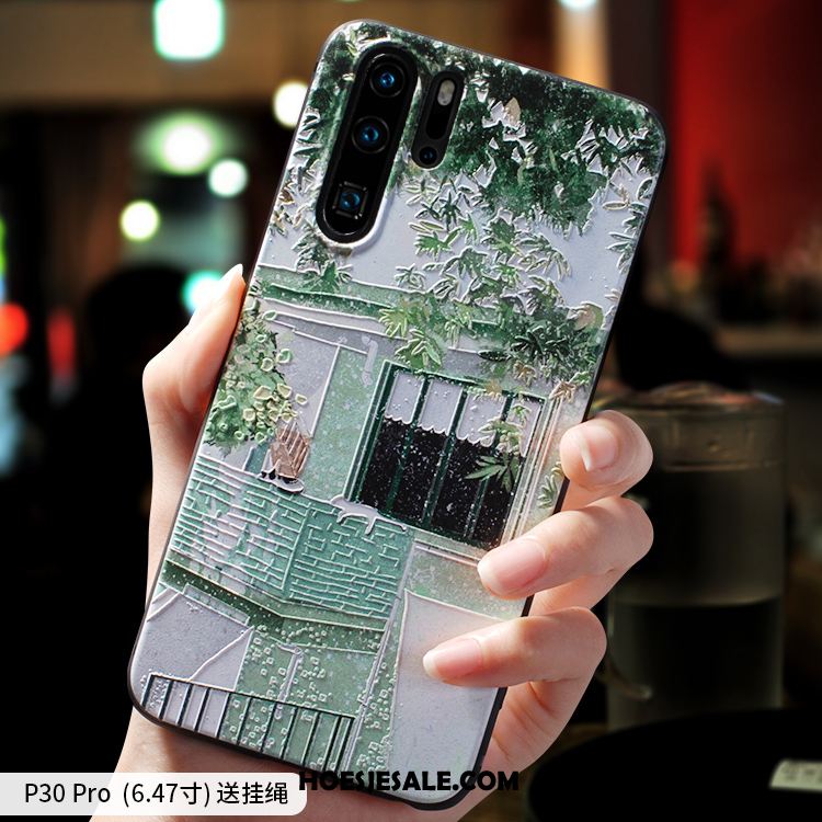 Huawei P30 Pro Hoesje Siliconen Bescherming Mobiele Telefoon Trendy Merk Schrobben Sale