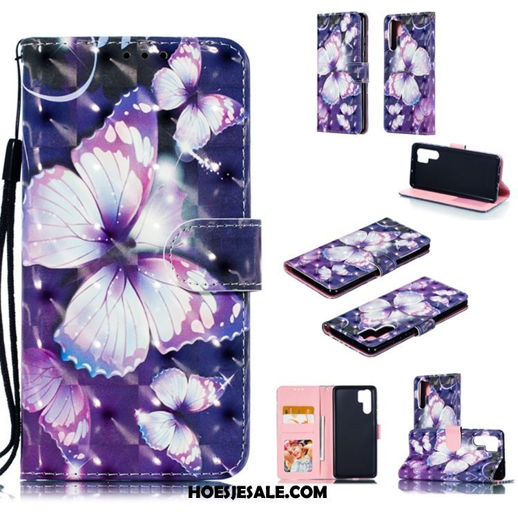 Huawei P30 Pro Hoesje Wit Bescherming Leren Etui All Inclusive Anti-fall Sale