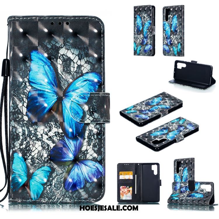 Huawei P30 Pro Hoesje Wit Bescherming Leren Etui All Inclusive Anti-fall Sale