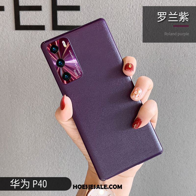 Huawei P40 Hoesje Anti-fall Leer All Inclusive Omlijsting Dun Sale