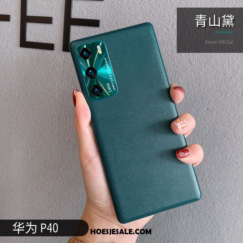 Huawei P40 Hoesje Anti-fall Leer All Inclusive Omlijsting Dun Sale
