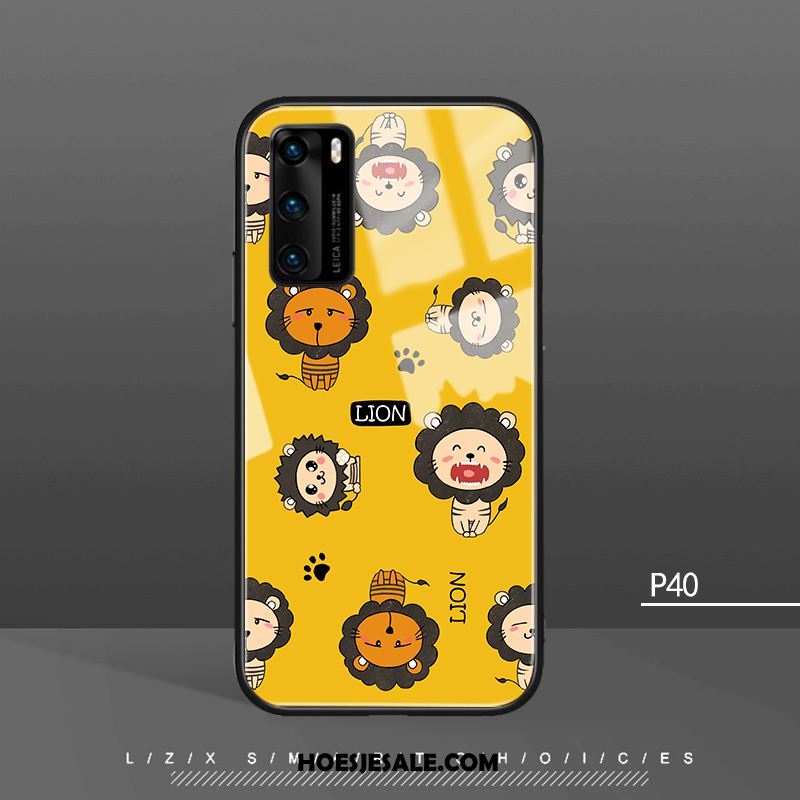 Huawei P40 Hoesje Beren Glas All Inclusive Trendy Merk Anti-fall