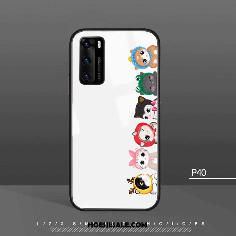 Huawei P40 Hoesje Beren Glas All Inclusive Trendy Merk Anti-fall