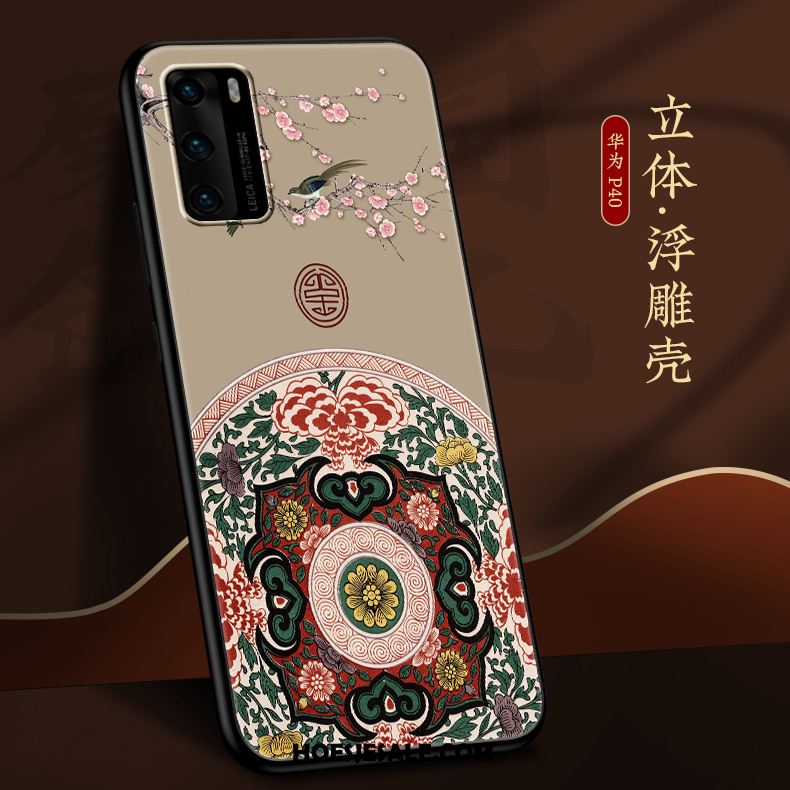 Huawei P40 Hoesje Chinese Stijl Anti-fall Dun Nieuw Mobiele Telefoon Kopen