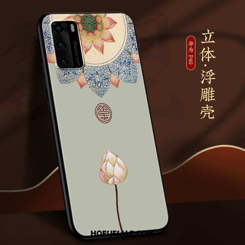 Huawei P40 Hoesje Chinese Stijl Anti-fall Dun Nieuw Mobiele Telefoon Kopen