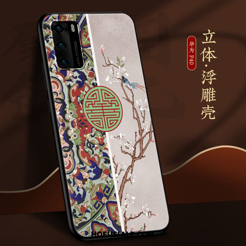 Huawei P40 Hoesje Chinese Stijl Anti-fall Dun Nieuw Mobiele Telefoon Kopen