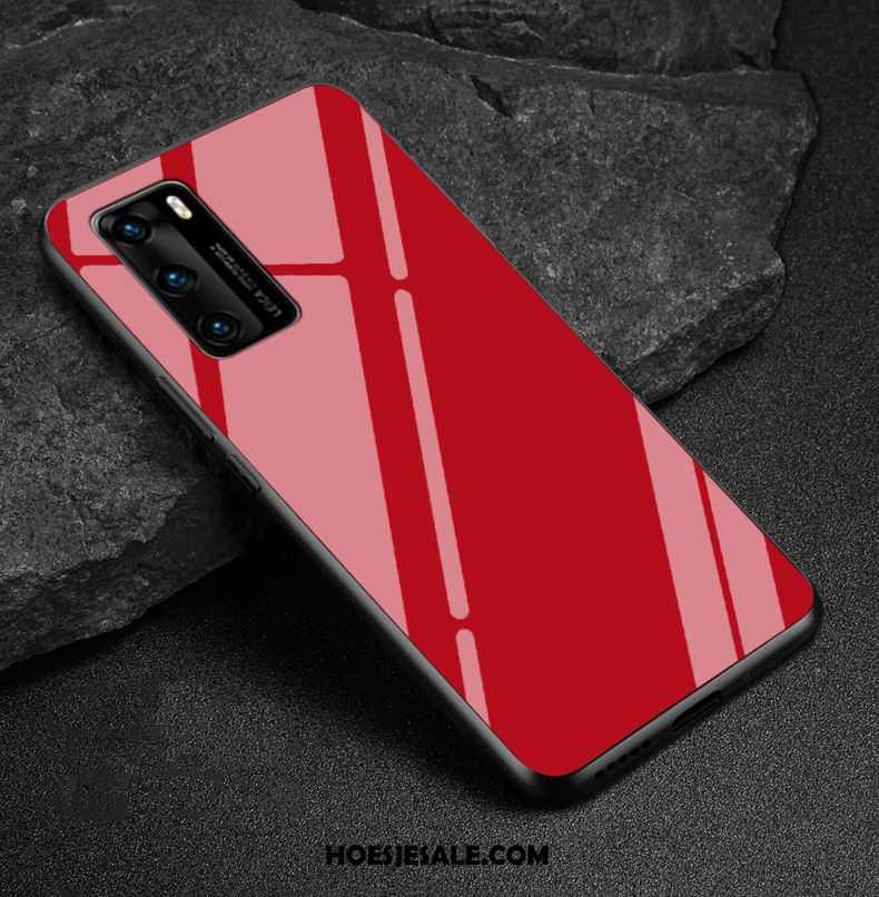 Huawei P40 Hoesje Lovers Pas Net Red Mode Wit Korting