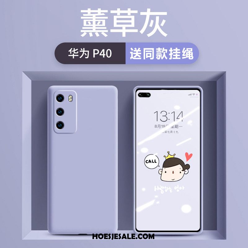 Huawei P40 Hoesje Trendy Merk High End Wit Anti-fall Mooie Sale