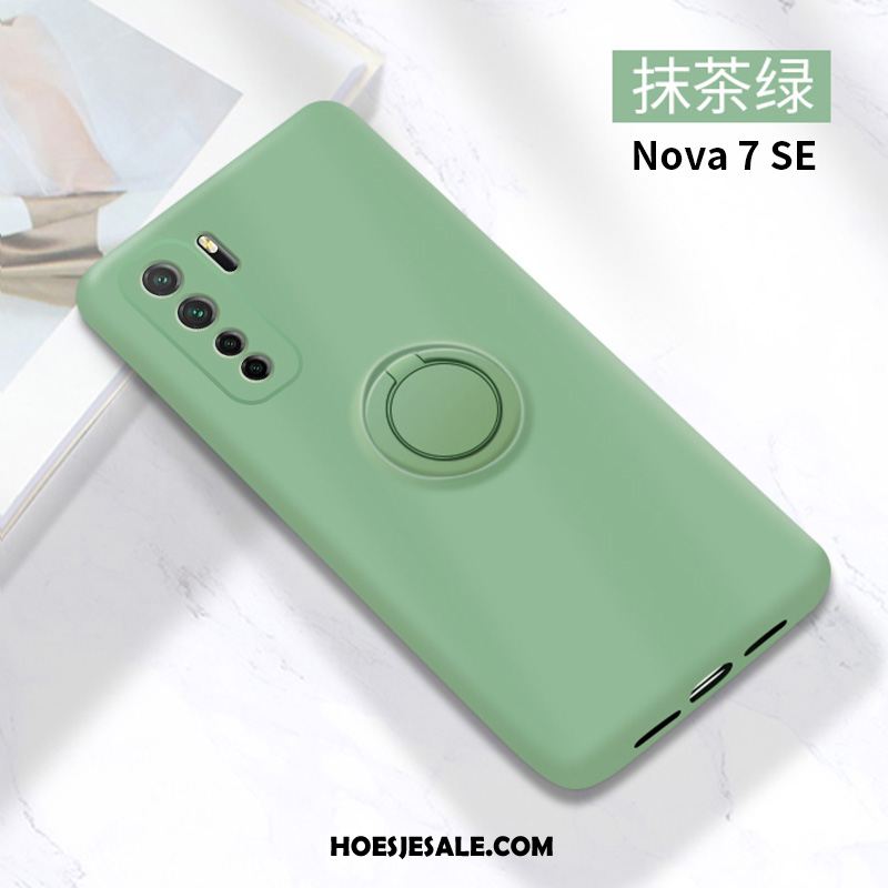 Huawei P40 Lite 5g Hoesje Siliconen Mobiele Telefoon Groen Ring Zacht Online