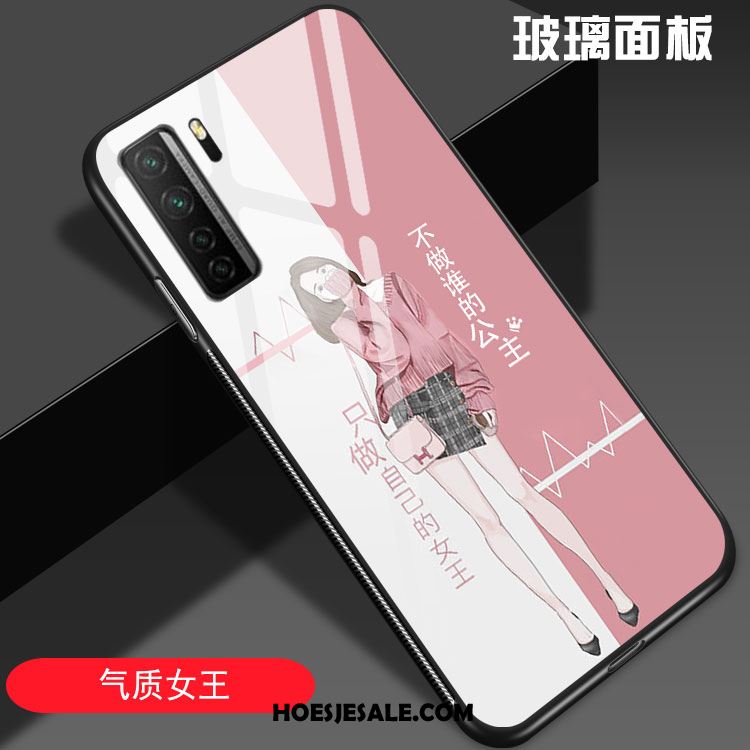 Huawei P40 Lite 5g Hoesje Trendy Merk Hoes Eenvoudige Siliconen Lovers Kopen