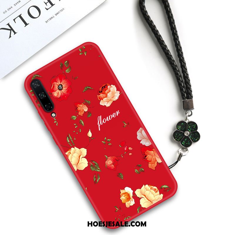Huawei P40 Lite E Hoesje Net Red Anti-fall Scheppend Rood Trend Kopen