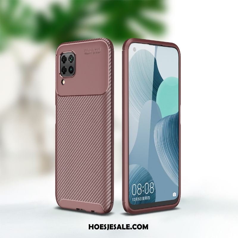 Huawei P40 Lite Hoesje Anti-fall Zwart Accessoires Hoes Siliconen Sale