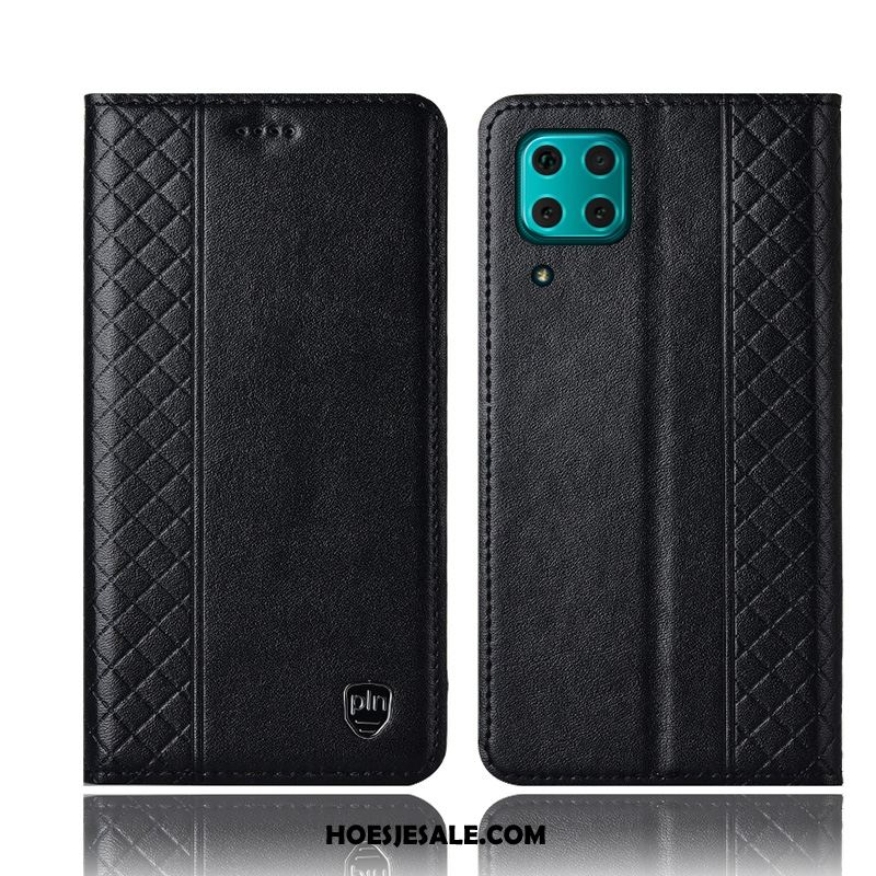 Huawei P40 Lite Hoesje Bescherming Geel Mobiele Telefoon Folio Hoes Winkel