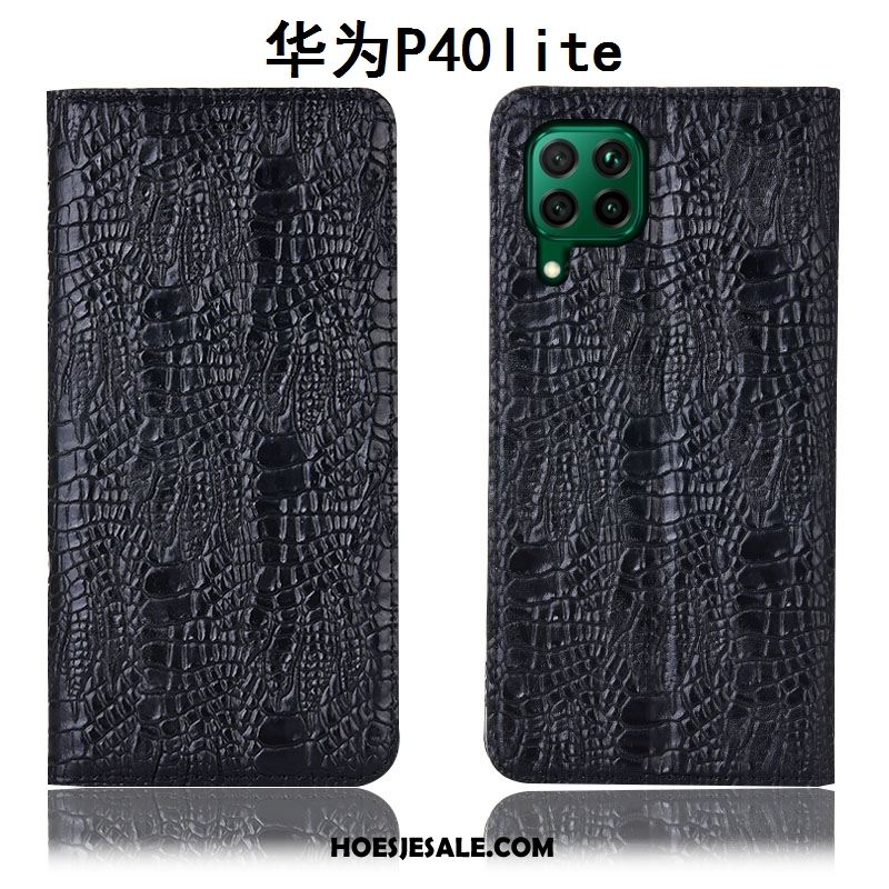Huawei P40 Lite Hoesje Blauw Bescherming Mobiele Telefoon All Inclusive Leren Etui Sale