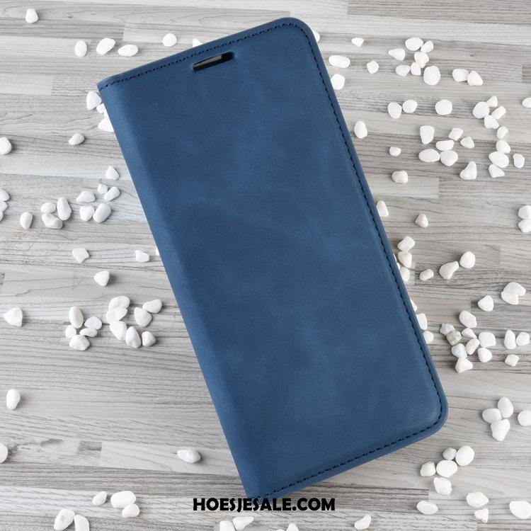 Huawei P40 Lite Hoesje Clamshell Kaart Portemonnee Grijs Leren Etui Goedkoop