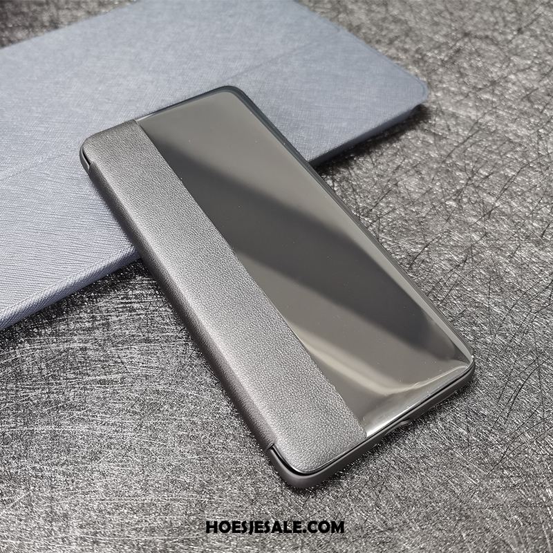 Huawei P40 Lite Hoesje Folio Eenvoudige Leren Etui Hoes Bescherming Korting