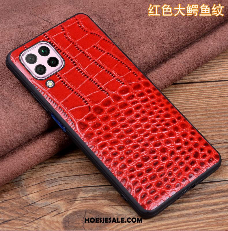 Huawei P40 Lite Hoesje Hoes Net Red Blauw Mobiele Telefoon Pas Korting