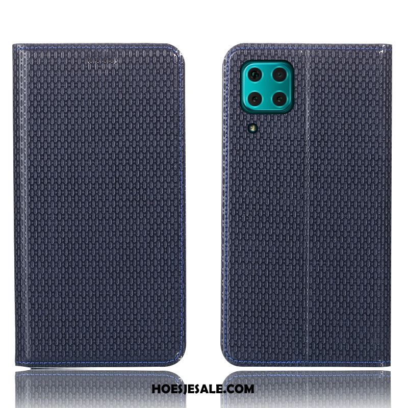 Huawei P40 Lite Hoesje Leren Etui Hoes Patroon Bescherming Mobiele Telefoon Goedkoop