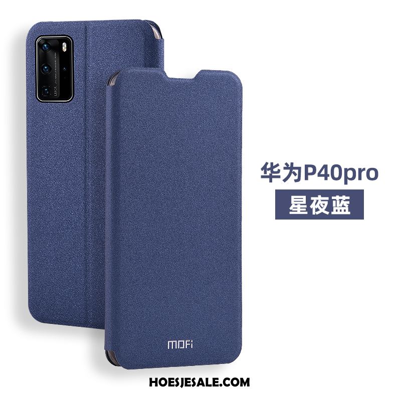 Huawei P40 Pro Hoesje Achterklep Pas Hoes Anti-fall Leren Etui Goedkoop