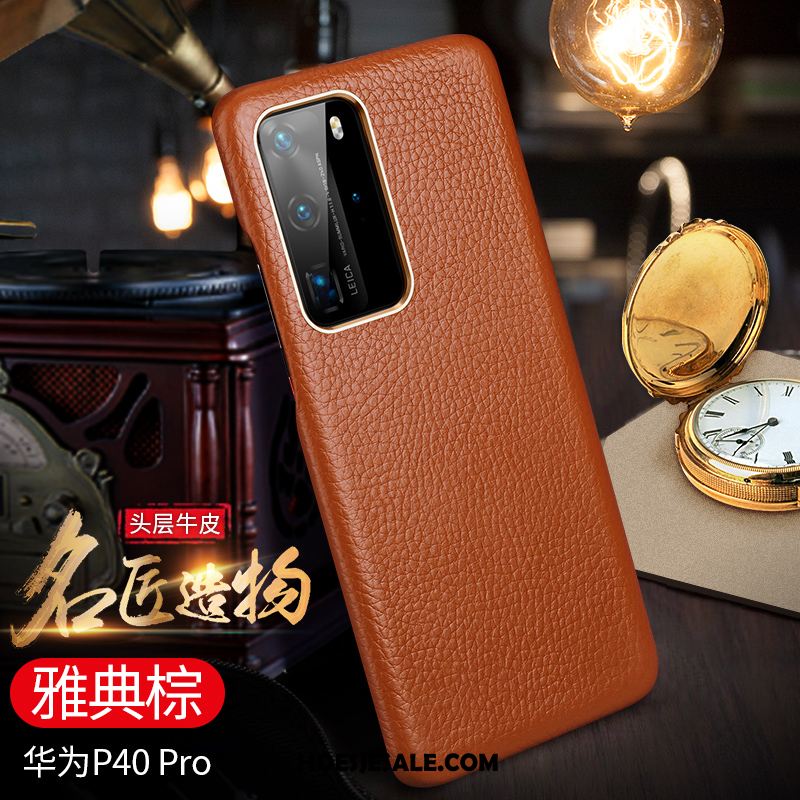 Huawei P40 Pro Hoesje All Inclusive Mobiele Telefoon High End Rood Omlijsting Kopen