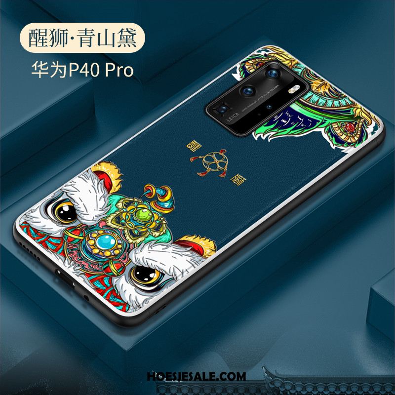 Huawei P40 Pro Hoesje Anti-fall Zacht Trend Chinese Stijl Siliconen Goedkoop