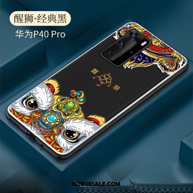 Huawei P40 Pro Hoesje Anti-fall Zacht Trend Chinese Stijl Siliconen Goedkoop