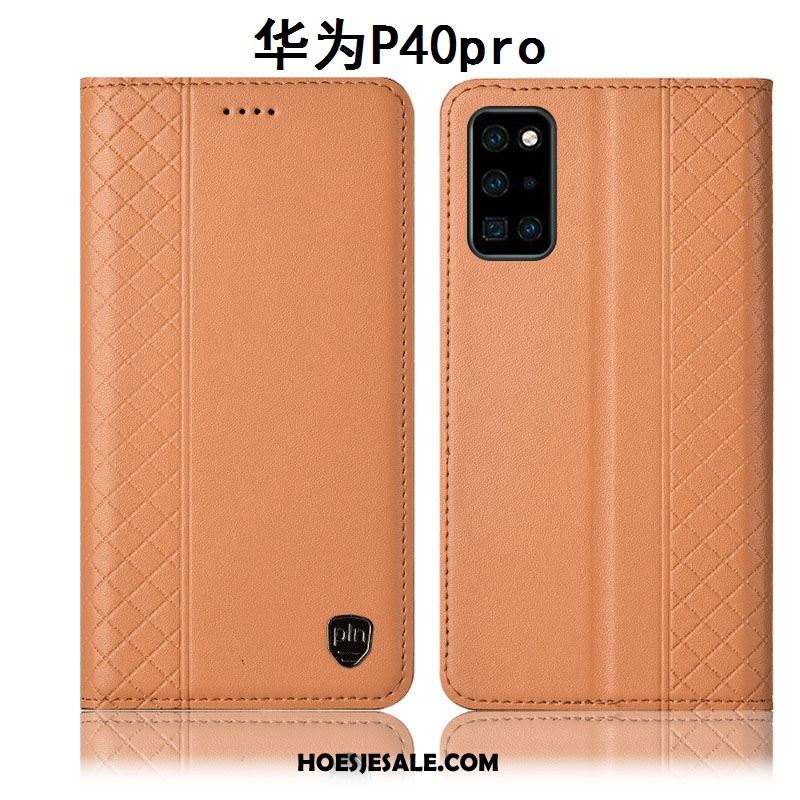 Huawei P40 Pro Hoesje Bescherming Geruite Mobiele Telefoon All Inclusive Leren Etui Kopen