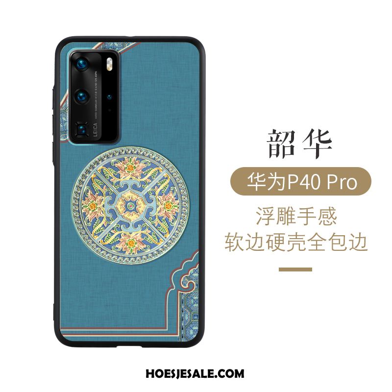 Huawei P40 Pro Hoesje Dun Wind Anti-fall Hoes Chinese Stijl Online