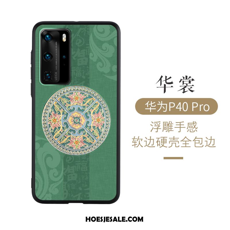 Huawei P40 Pro Hoesje Dun Wind Anti-fall Hoes Chinese Stijl Online