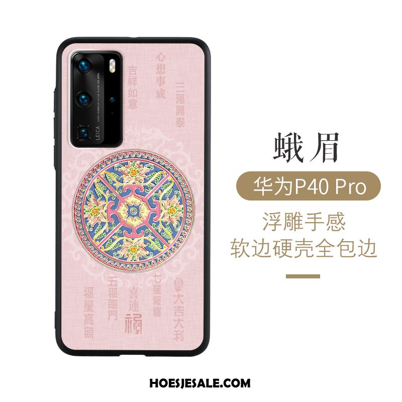 Huawei P40 Pro Hoesje Dun Wind Anti-fall Hoes Chinese Stijl Online