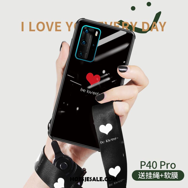 Huawei P40 Pro Hoesje Glas Hoes Mobiele Telefoon Lovers Scheppend Goedkoop