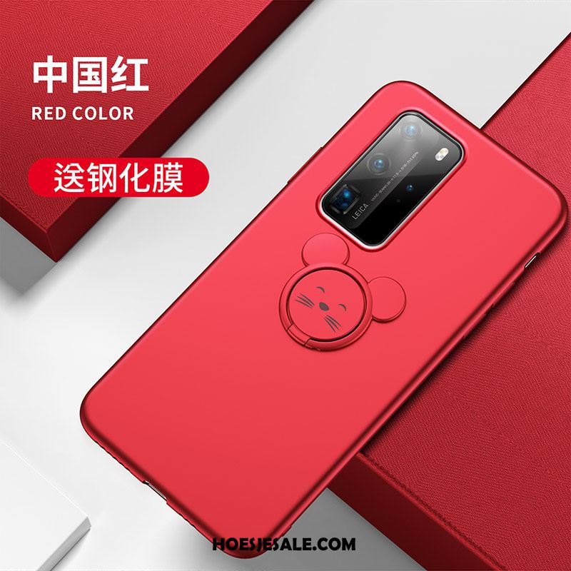 Huawei P40 Pro Hoesje Mobiele Telefoon Persoonlijk Zacht Roze Anti-fall Kopen