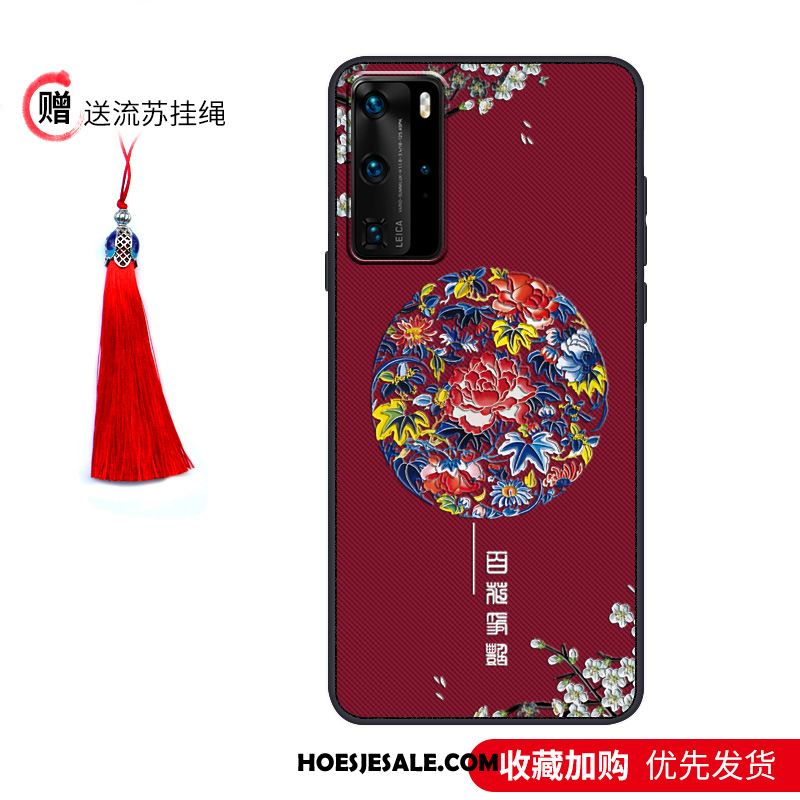 Huawei P40 Pro Hoesje Trendy Merk Bescherming Vintage Mode Paleis Sale