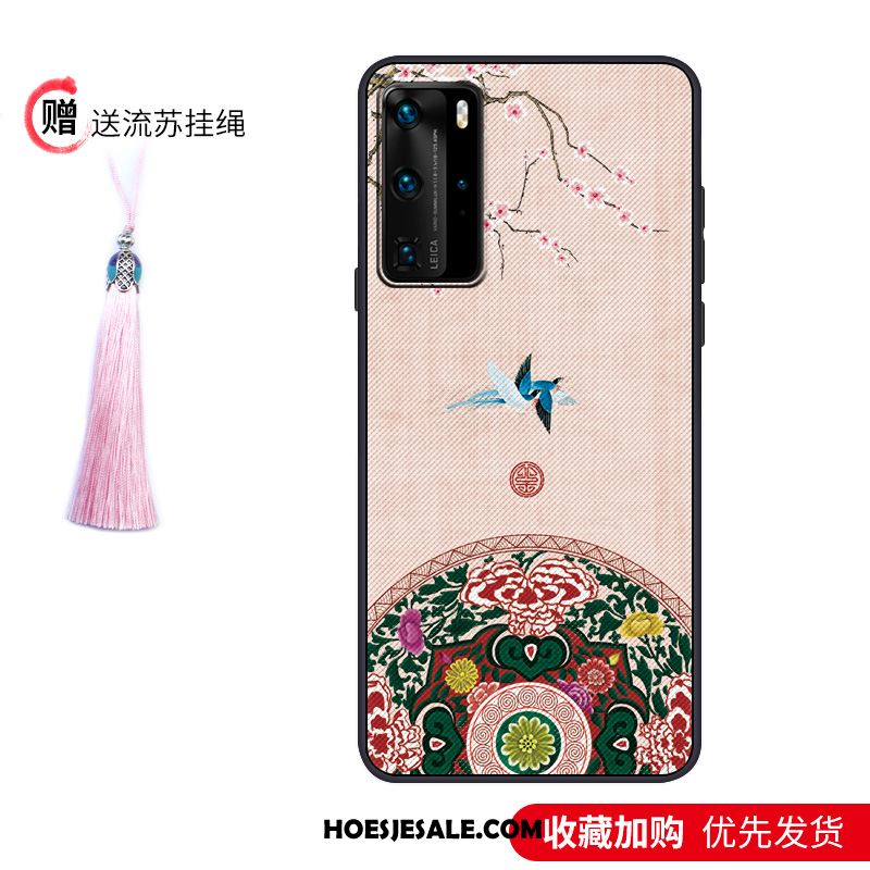 Huawei P40 Pro Hoesje Trendy Merk Bescherming Vintage Mode Paleis Sale