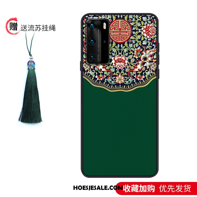 Huawei P40 Pro Hoesje Trendy Merk Bescherming Vintage Mode Paleis Sale