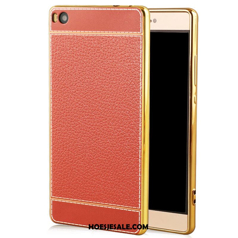 Huawei P8 Hoesje All Inclusive Luxe Bruin Leer Anti-fall Korting