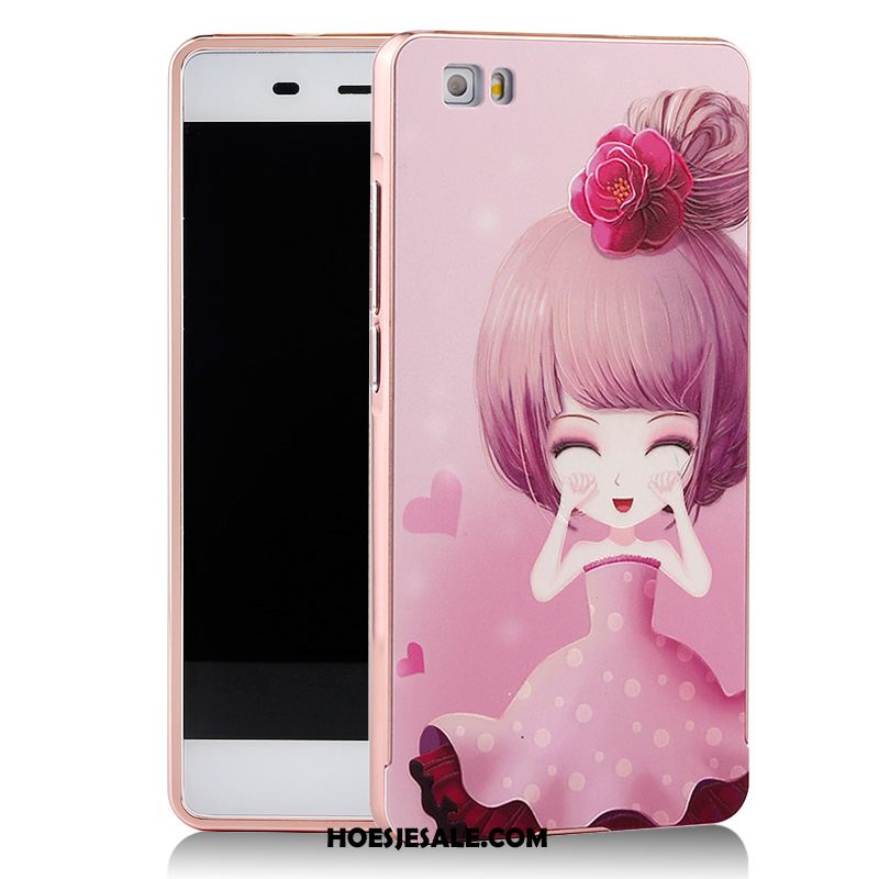 Huawei P8 Hoesje Metaal Omlijsting Jeugd Rood Mobiele Telefoon Sale