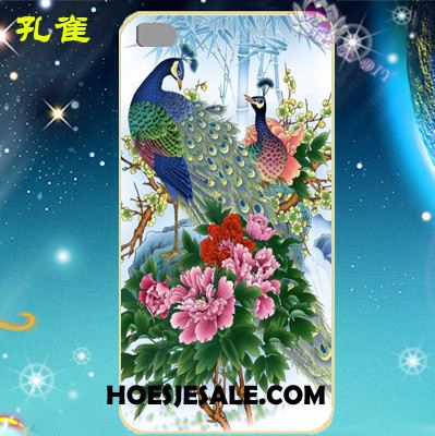 Huawei P8 Hoesje Purper Hoes Omlijsting Patroon Metaal Kopen