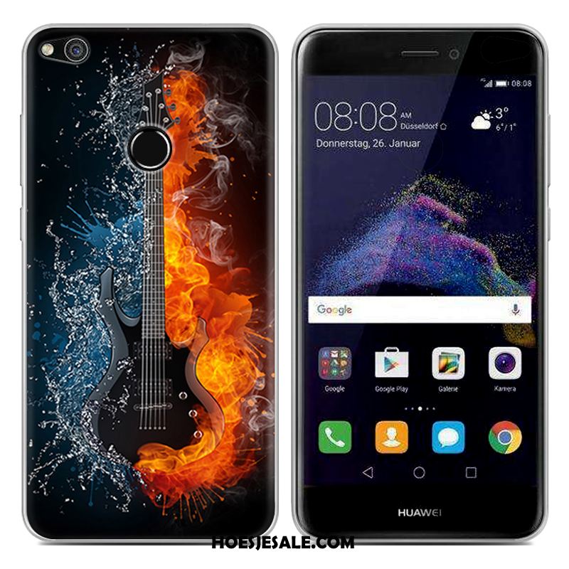 Huawei P8 Lite 2017 Hoesje Blauw Siliconen Spotprent Trend Mobiele Telefoon Kopen