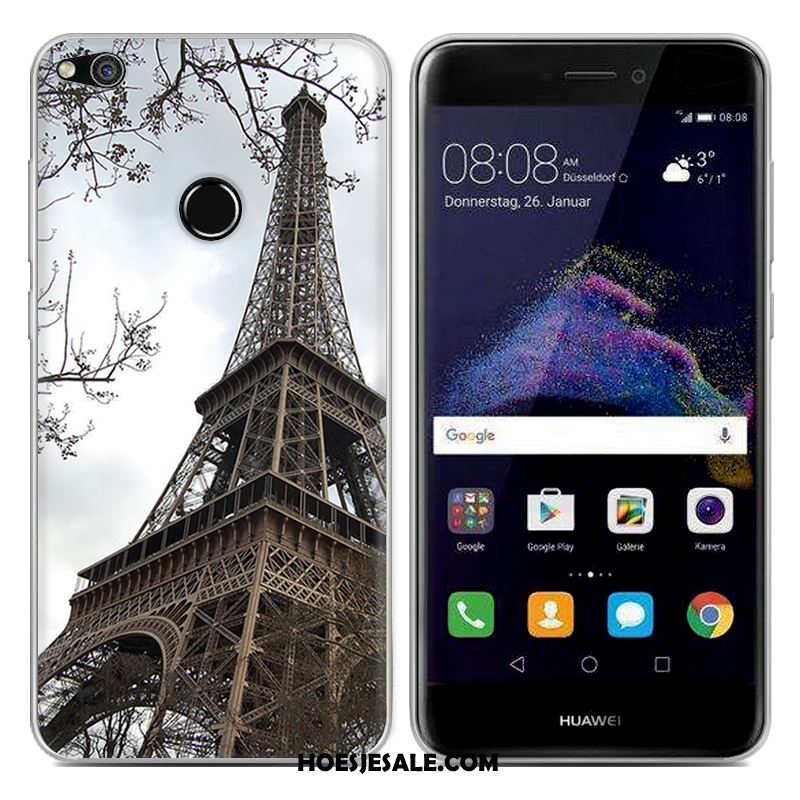 Huawei P8 Lite 2017 Hoesje Blauw Siliconen Spotprent Trend Mobiele Telefoon Kopen