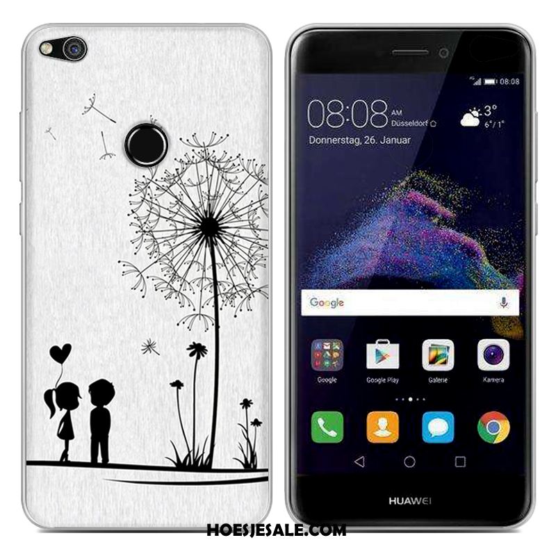 Huawei P8 Lite 2017 Hoesje Blauw Siliconen Spotprent Trend Mobiele Telefoon Kopen