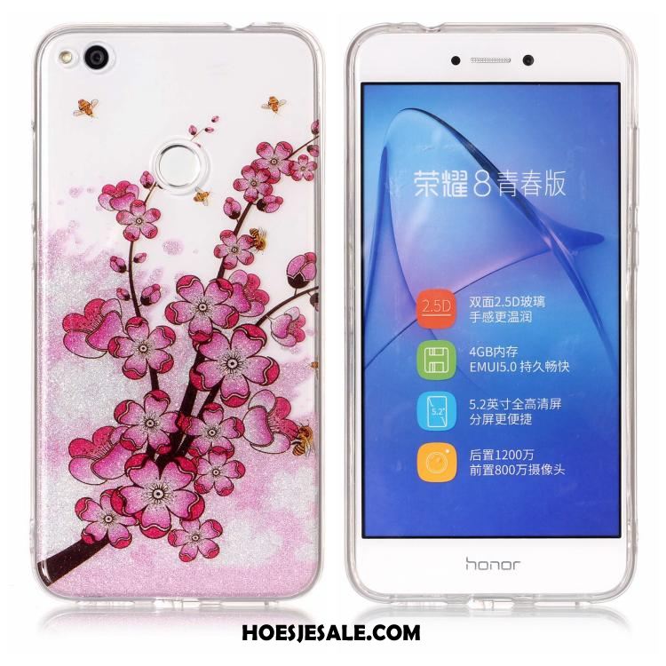 Huawei P8 Lite 2017 Hoesje Wit Mobiele Telefoon Zacht Spotprent Roze Kopen