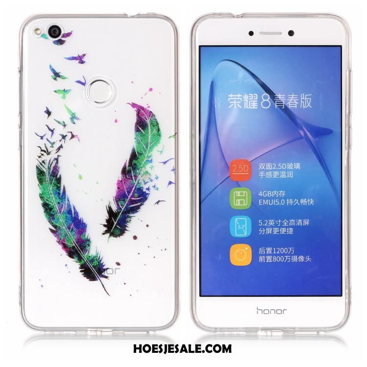 Huawei P8 Lite 2017 Hoesje Wit Mobiele Telefoon Zacht Spotprent Roze Kopen