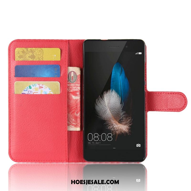 Huawei P8 Lite Hoesje Kaart Portemonnee Mobiele Telefoon Anti-fall Leren Etui Korting