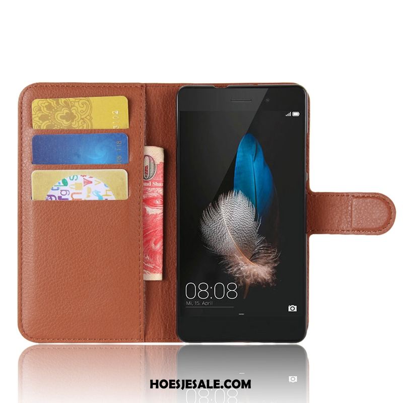 Huawei P8 Lite Hoesje Kaart Portemonnee Mobiele Telefoon Anti-fall Leren Etui Korting